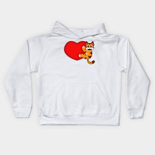 Tiger Heart Kids Hoodie